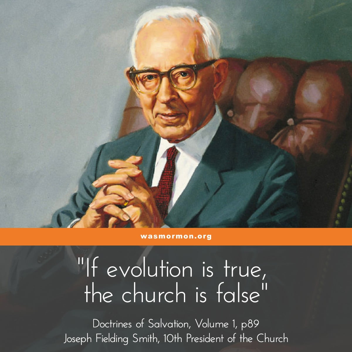 Evolution vs Mormon Truth Claims from Joseph Fielding Smith - wasmormon.org