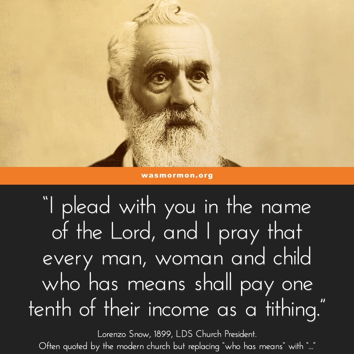 The Tithing … Ellipsis - wasmormon.org